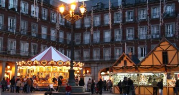 Plaza Mayor de Madrid en Navidad