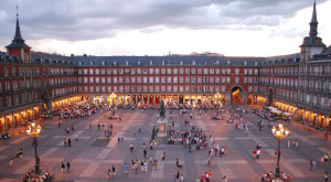 Turistas en la Plaza Mayor