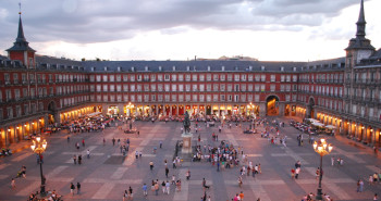 Turistas en la Plaza Mayor